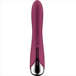 SATISFACTOR - VIBRADOR ROTATORIO DE PUNTO G CON GIRO 1, ROJO