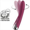 SATISFACTOR - VIBRADOR ROTATORIO DE PUNTO G CON GIRO 1, ROJO