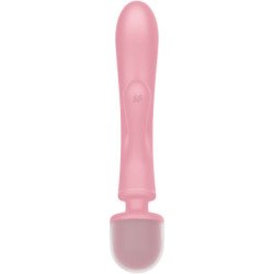 SATISFYER - TRIPLE LOVER MASAJEADOR VIBRADOR RABBIT ROSA