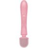 SATISFYER - TRIPLE LOVER MASAJEADOR VIBRADOR RABBIT ROSA