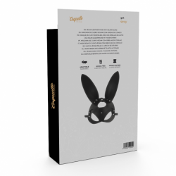 COQUETTE CHIC DESIRE - MÁSCARA DE CUERO VEGANO CON OREJAS DE CONEJO