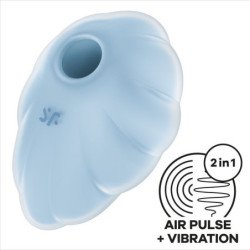 SATISFACTOR - CLOUD DANCER VIBRADOR DE PULSO DE AIRE AZUL