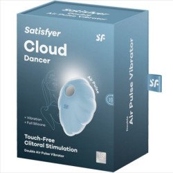 SATISFACTOR - CLOUD DANCER VIBRADOR DE PULSO DE AIRE AZUL