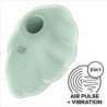 SATISFACTOR - CLOUD DANCER VIBRADOR DE PULSO DE AIRE VERDE