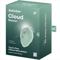 SATISFACTOR - CLOUD DANCER VIBRADOR DE PULSO DE AIRE VERDE