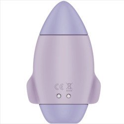 SATISFACTOR - VIBRADOR DE DOBLE IMPULSO PEQUEÑO LILA DE CONTROL DE MISIÓN