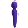 PRETTY LOVE - MASAJEADOR MEREDITH 12 MODOS DE VIBRACIÓN MORADO