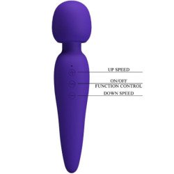 PRETTY LOVE - MASAJEADOR MEREDITH 12 MODOS DE VIBRACIÓN MORADO