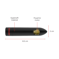 ONINDER - VIBRADOR BALA BERLIN NEGRO 9 MODOS 8,5 X 2 CM - APLICACIÓN GRATUITA