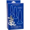 CALEXOTICS - KIT ADMIRAL 3 TAPÓN ANAL AZUL
