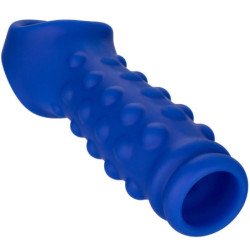 CALEXOTICS - Funda para pene con cuentas Admiral, silicona líquida azul