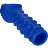 CALEXOTICS - Funda para pene con cuentas Admiral, silicona líquida azul