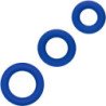 CALEXOTICS - CONJUNTO DE ANILLOS PARA EL PENE ADMIRAL AZUL
