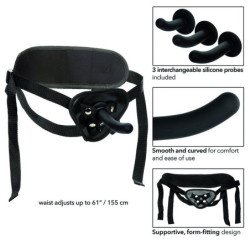 CALEXOTICS - KIT DE PEGGING CURVO DE SILICONA SIN LÍMITES