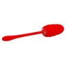 PRETTY LOVE - HUEVO VIBRADOR CON TEXTURA MARINA RECARGABLE ROJO