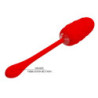 PRETTY LOVE - HUEVO VIBRATORIO CON TEXTURA MARINA ROJA RECARGABLE
