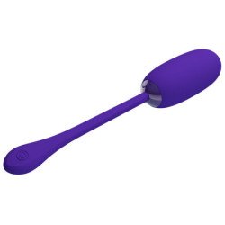 PRETTY LOVE - HUEVO VIBRATORIO RECARGABLE E IMPERMEABLE JULIUS, COLOR MORADO