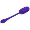 PRETTY LOVE - HUEVO VIBRATORIO RECARGABLE E IMPERMEABLE JULIUS, COLOR MORADO