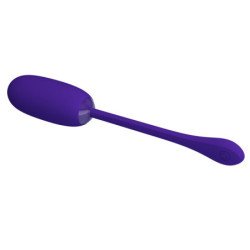 PRETTY LOVE - HUEVO VIBRATORIO RECARGABLE E IMPERMEABLE JULIUS, COLOR MORADO