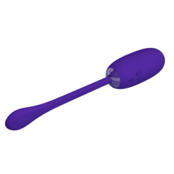 PRETTY LOVE - HUEVO VIBRATORIO RECARGABLE E IMPERMEABLE JULIUS, COLOR MORADO
