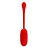 PRETTY LOVE - HUEVO VIBRADOR RECARGABLE E IMPERMEABLE JULIUS ROJO