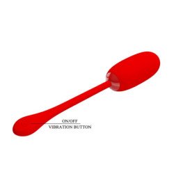 PRETTY LOVE - HUEVO VIBRADOR RECARGABLE E IMPERMEABLE JULIUS ROJO