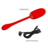 PRETTY LOVE - HUEVO VIBRADOR RECARGABLE E IMPERMEABLE JULIUS ROJO