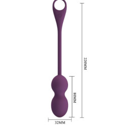 PRETTY LOVE - ELVIRA BOLA DE KEGEL CON CONTROL REMOTO MEDIANTE APP MORADO
