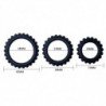 BAILE - TITAN SET 3 PIEZAS ANILLO PARA PENE NEGRO 2.8 + 2.4 + 1.9 CM