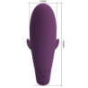 PRETTY LOVE - APLICACIÓN DE VIBRADOR JAYLEEN CON CONTROL REMOTO MORADO