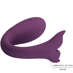 PRETTY LOVE - APLICACIÓN DE VIBRADOR JAYLEEN CON CONTROL REMOTO MORADO