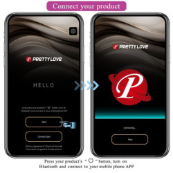 PRETTY LOVE - APLICACIÓN DE VIBRADOR JAYLEEN CON CONTROL REMOTO MORADO