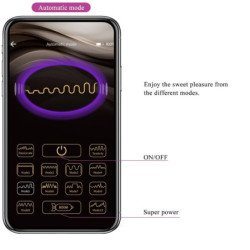 PRETTY LOVE - VIBRADOR CATALINA CON CONTROL REMOTO Y APLICACIÓN MORADO
