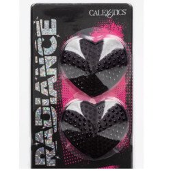 CALEXOTICS - PROTECTORES DE PEZONES CON FORMA DE CORAZÓN Y DISEÑO DE JOYAS RADIANCE