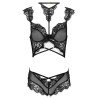 LIVCO CORSETTI FASHION - PALMENOM LC 90614 SUJETADOR + BRAGUITA NEGRO