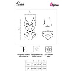 LIVCO CORSETTI FASHION - HAWAIN LC 90665 BODY BLACK