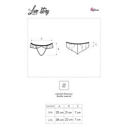 LIVCO CORSETTI FASHION - LOVE STORY LC 90679 BRAGUITA SIN ENTREPIERNA NEGRA