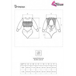 MODA LIVCO CORSETTI - DRIMINA LC90690 BODY NARANJA AZUL