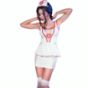 CHILIROSE - CR 4160 DISFRAZ TOP Y FALDA ENFERMERA L/XL