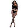CHILIROSE - CR 4647 TOP Y LEGGINGS NEGRO S/M