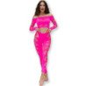 CHILIROSE - CR 4632 TOP Y PANTALÓN FUCSIA S/L
