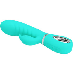 PRETTY LOVE - VIBRADOR MULTIFUNCIÓN PARA EL PUNTO G DE PRESCOTT, COLOR VERDE AGUA