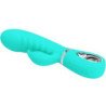 PRETTY LOVE - VIBRADOR MULTIFUNCIÓN PARA EL PUNTO G DE PRESCOTT, COLOR VERDE AGUA