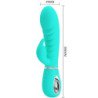 PRETTY LOVE - VIBRADOR MULTIFUNCIÓN PARA EL PUNTO G DE PRESCOTT, COLOR VERDE AGUA