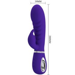 PRETTY LOVE - VIBRADOR MULTIFUNCIONAL PARA EL PUNTO G DE PRESCOTT, COLOR MORADO