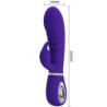 PRETTY LOVE - VIBRADOR MULTIFUNCIONAL PARA EL PUNTO G DE PRESCOTT, COLOR MORADO