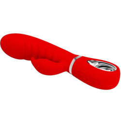 PRETTY LOVE - VIBRADOR MULTIFUNCIÓN PARA EL PUNTO G DE PRESCOTT, ROJO