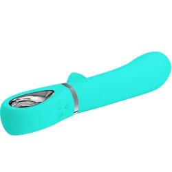 PRETTY LOVE - VIBRADOR MULTIFUNCIÓN PARA EL PUNTO G DE THOMAS, COLOR VERDE AGUA