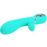 PRETTY LOVE - VIBRADOR MULTIFUNCIÓN PARA EL PUNTO G DE THOMAS, COLOR VERDE AGUA