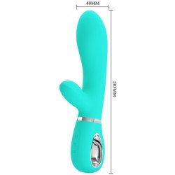 PRETTY LOVE - VIBRADOR MULTIFUNCIÓN PARA EL PUNTO G DE THOMAS, COLOR VERDE AGUA